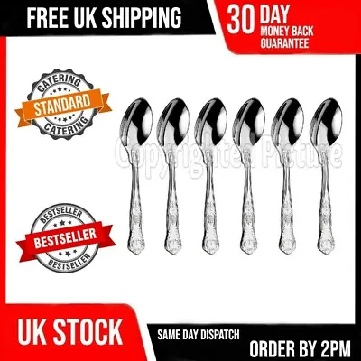 £4.69 • Buy 6 Kings Pattern Tea Spoons Set Of Six Quality Design Catering Grade Cutlery 01a