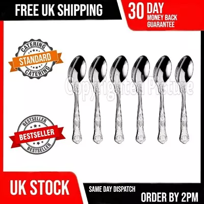 £4.89 • Buy 6 Kings Pattern Tea Spoons Set Of Six Quality Design Catering Grade Cutlery 01a