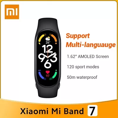 Xiaomi Mi Band 7 Smart Watch Blood Oxygen 1.62  AMOLED 5ATM  Fitness Tracker • $31.99