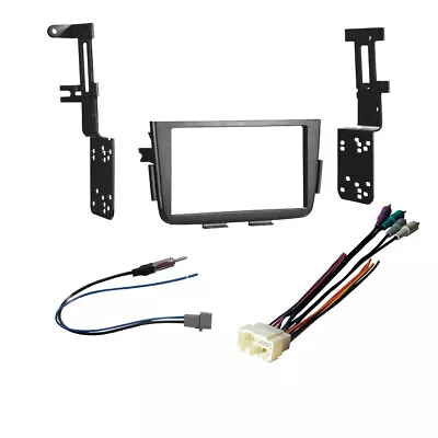 Double DIN Car Stereo Radio Install Kit +  Amp Harness For Acura MDX 2001-2006 • $41.99