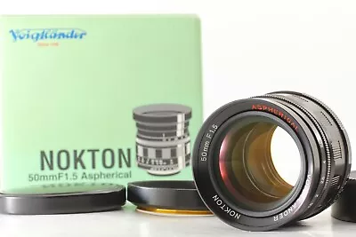 [MINT In Box] Voigtlander NOKTON 50mm F/1.5 Aspherical Black Lens L39 LTM JAPAN • $594.99