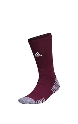 Adidas 5-Star Team Maroon Cushioned Crew Socks Mens Size Medium  • $9.95