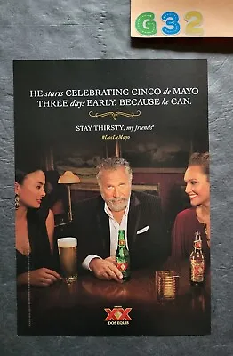 The Most Interesting Man In The World Dos Equis Beer Promo Print Ad 2014 • $7.95