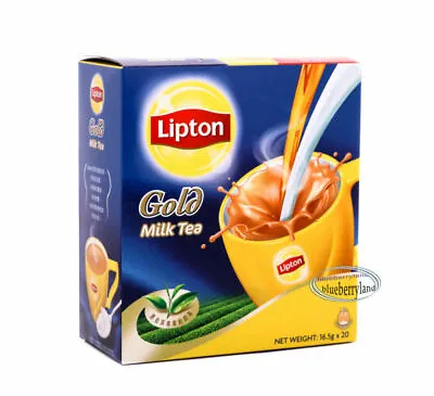 Lipton Gold Milk Tea Instant 3 In 1 Milk Tea Drink Mix Powder 16.5g X 20 Sachets • $16.91