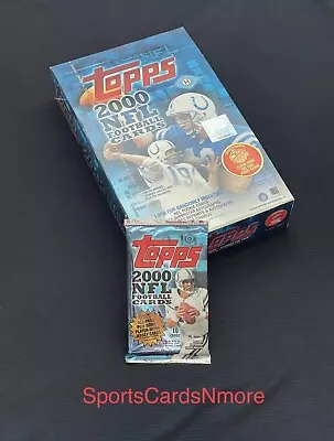 2000 Topps Factory Sealed Hobby Football Pack ~ Possible Peyton Manning Auto • $14.98