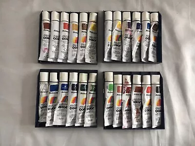 Pelikan Master Color Oil Paints 24 X 20ml Tubes. Partly Used. Please Read • £18