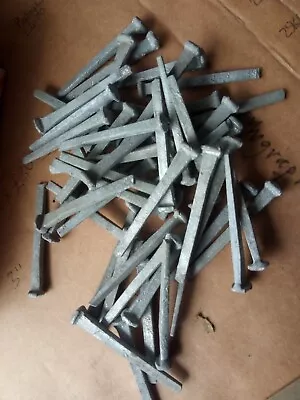 20 X 65mm 2 1/2  Galvanised Rosehead Nails. Old New Stock FREE POSTAGE Rose Head • £8.75