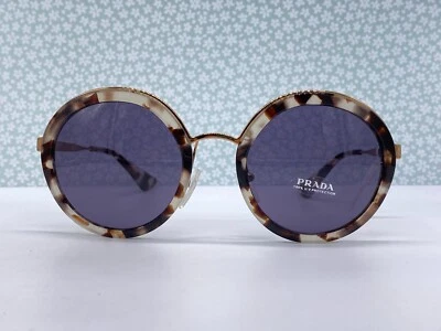 £158.92 • Buy PRADA Sunglasses Woman Round Braun Gold Grey Spr 50T Medium