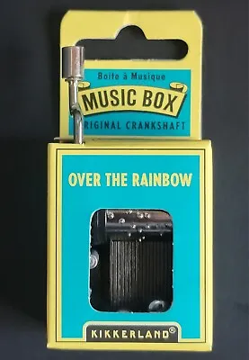 Kikkerland Over The Rainbow Mechanical Crank Pocket Collectible 2  Toy Music Box • $12