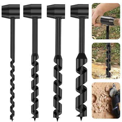 £12.74 • Buy Steel Manual Auger Drill Portable Hand Survival Drill Bit Hole Punch Tool-