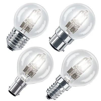 Eco Halogen Energy Saving Golf Ball Light Bulbs B22E14B15E27 In 28w Or 42w  • £8.99