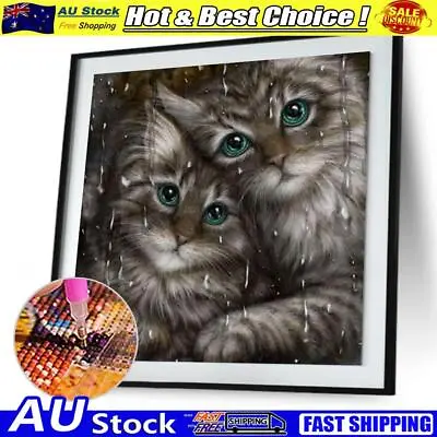 $13.19 • Buy Cat 5D DIY Diamond Painting Full Round Drill Mosaic Picture Kits (sz1796)