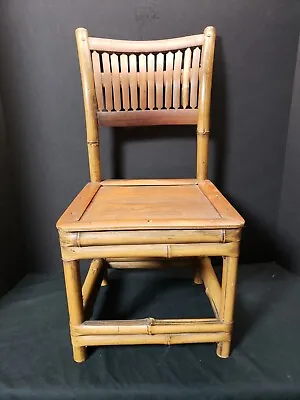 Vintage Bamboo Rattan Childs Chair • $45