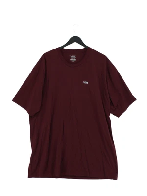 £6 • Buy Vans Women's T-Shirt L Brown 100% Cotton Short Sleeve Round Neck Basic