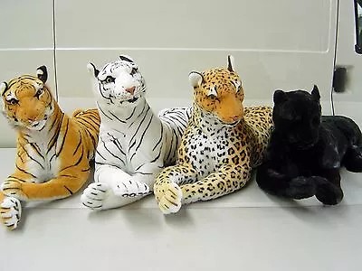 Giant Stuffed Jungle Animal Tiger Leopard Panther Valentines Gifts Soft Toys • $99