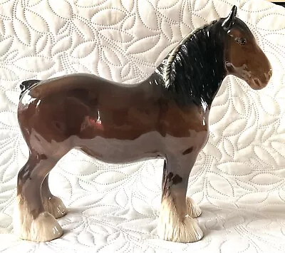 Lovely Early Beswick Brown Shire Horse Figure • £22