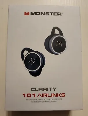 NEW! Monster Clarity 101 AirLinks Wireless Earbuds Bluetooth 5.0 Open Box TESTED • $51.74