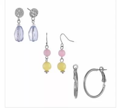 Mixit Pastel Drop Earring Set  • $8