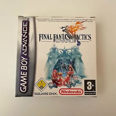 Final Fantasy Tactics Advance - Game Boy Advance GBA - Boxed Complete In Box CiB • £39.99