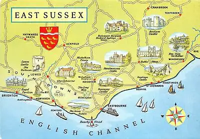 Uk48018 East Sussex Uk Map • £6