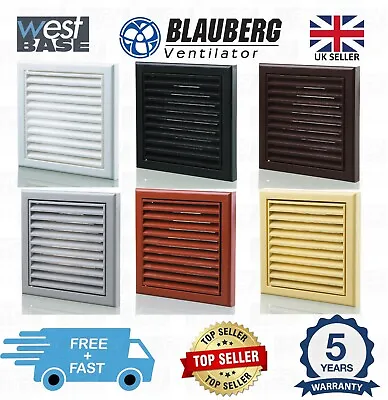 £12.35 • Buy Plastic Fixed Blade Louvred Wall Grille Extractor Fan Cover Duct Vents 4  5  6 