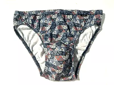 New JOCKEY Elance Men Bikini Stretch Pouch Grey Print Brief Underwear Sz XL #2 • $19