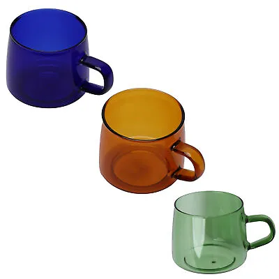 350ml Glass Coffee Cup Coffee Mug With Handle High Temperature Home G • £11.50