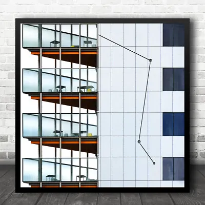 £29.95 • Buy Architecture Building Balcony Wall Facade Urban Square Wall Art Print