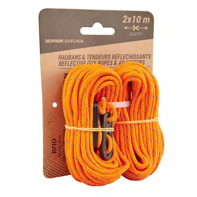 2 Guy Ropes & 4 Reflective Guy Lines Kit For Tents Quechua • £11.48