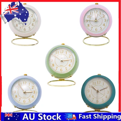 $16.60 • Buy Analog Alarm Clock Silent Non Ticking Retro Vintage Tabletop Desk Small Clock
