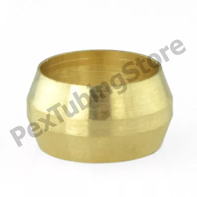 (100) 1/4  OD (Lead-Free) Brass Compression Sleeves • $68