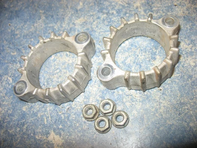 $38.99 • Buy Rear Header Exhaust Pipe Mount Brackets Keepers 1983 83 Honda Vf1100c V65 Magna