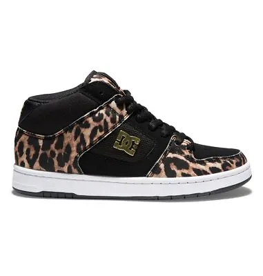 Dc Shoes Women's Manteca 4 Mid Shoes Leopard Print (lep) Us Size • $65