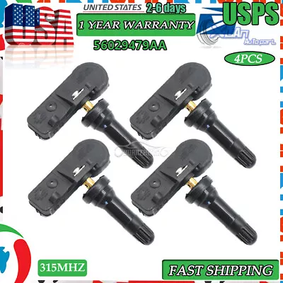 For Jeep Wrangler Grand Cherokee Ram 4 New Tire Pressure Sensor TMPS 56029479AA • $34.97