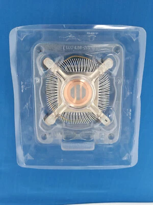 Unused Genuine Intel Socket LGA 775 T Copper Aluminium CPU Heatsink Cooler Fan • £9.29