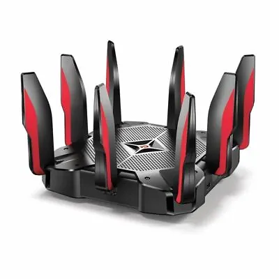 TP-Link Archer C5400X AC5400 MU-MIMO Tri-Band Gaming Router 8 Port 5334Mbps UK • £154.99