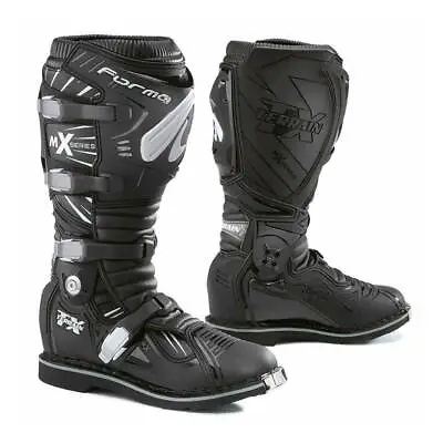 Motocross Boots | Forma Terrain TX Pivot Tech Black Mx Offroad Motorcycle Dirt • $199