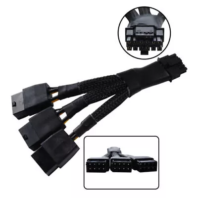 PCIE 12VHPWR 12Pin Connector To 3x8Pin PCI-E GPU Power Adapter Cable • $15.90