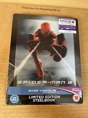 Spider-Man 2 2004 Very Rare UK Lenticular Blu Ray SteelBook NEW & SEALED Marvel • £94.99