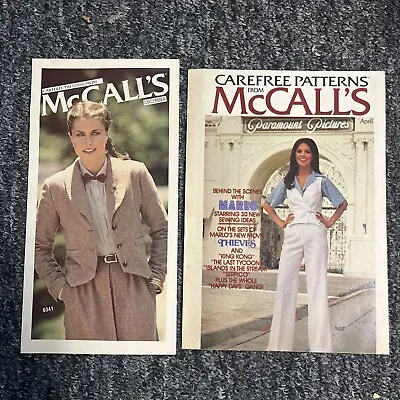 McCALL’S Fashion News 1970’s  Vintage Sewing Pattern Catalog Pamphlet Photos • $12