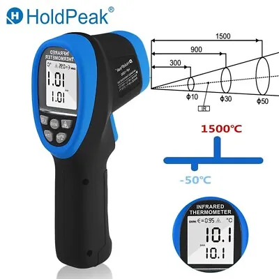 High Temp Non Contact Infrared Laser Thermometer Gun IR DS 30:1 -50℃-1500℃ • $79.85