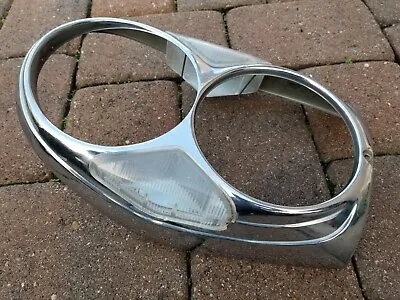 Mercedes W108 109 111 W112 OEM Headlight Door Bezel W/ Clear Corner Markers '70s • $95