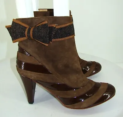 Killah Miss Sixty Brown Suede Ankle Boots Booties New Size 40 Eu / 9.5 Us   Db3 • $59.99