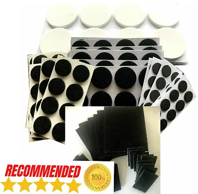 £1.29 • Buy 8x SELF ADHESIVE PADS RECTANGLE,ROUND,FURNITURE,CHAIR LEGS ANTI SCRATCH STICKY