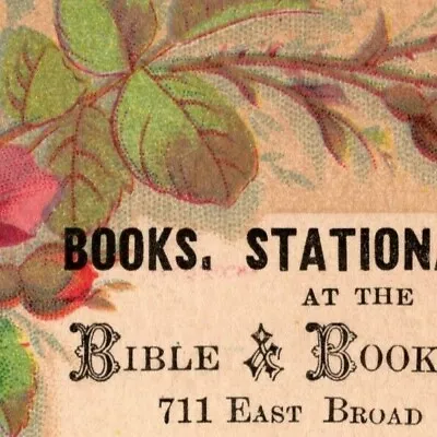 Scarce Bible & Book Store East Broad St. Richmond VA Victorian Trade Card  • $19.99