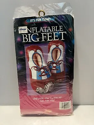 Vintage 1990s Fun World Inflatable Clown Shoes Big Feet New NIP Halloween • $19.99