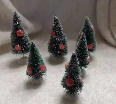 Set Of 12 Miniature Christmas Trees For MIniature Train Or Village 3  - 4.5  • $13.50