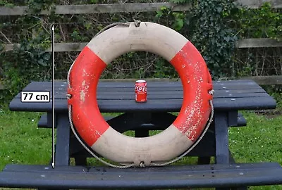 Used Old Life Ring Buoy 77cm Lifebuoy  PERRYBUOY - FREE DELIVERY • £84.95