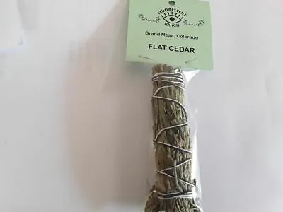 Mini Flat Cedar Smudge Stick For Using In Native American Rituals-purification • £6.75