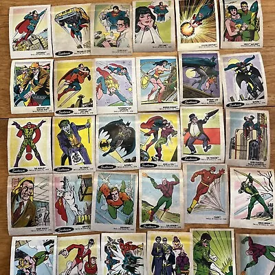 DC Comics Super Heroes Villains Sunbeam Bread 1978 31 Stickers Superman Batman • $75